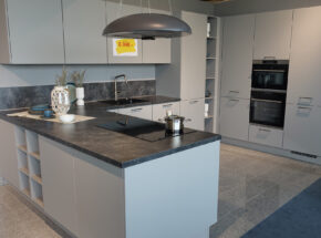 Nobilia U Kueche Mit Kochinsel Lacklaminat Steingrau Ka181 02715317 08