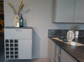 Passendes Sideboard Zu Nobilia Kueche Mit Kochinsel Lacklaminat Steingrau Ka181 02715317 08